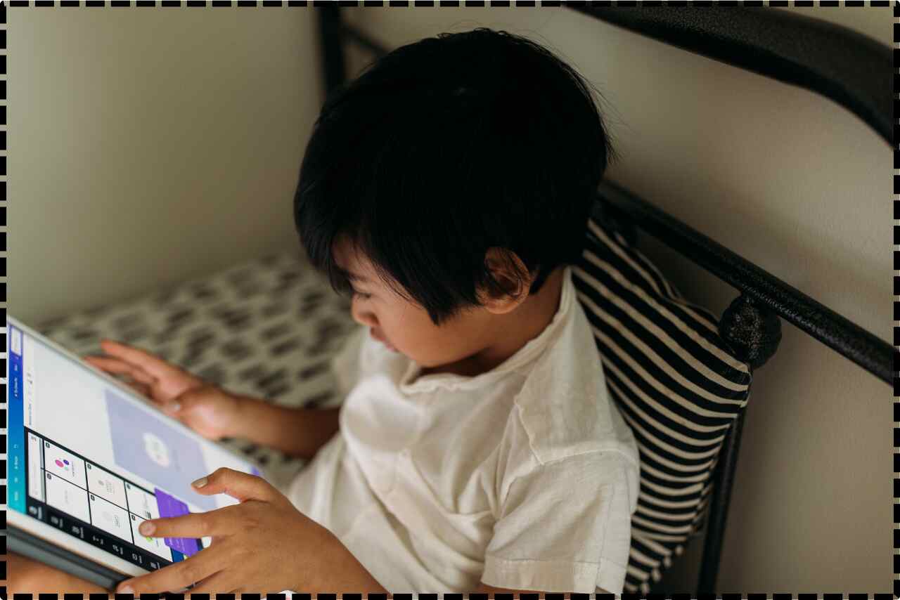 Learning through technology with a kid-friendly tablet